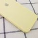 Чехол для Apple iPhone 7 / 8 / SE (2020) Silicone Full camera закрытый низ + защита камеры (Желтый / Mellow Yellow) квадратные борты