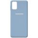 Чохол для Samsung Galaxy M51 Silicone Full Блакитний / Lilac Blue з закритим низом і мікрофіброю