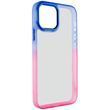 Чехол TPU+PC Fresh sip series для Apple iPhone 14 Pro Max (6.7") Розовый / Синий