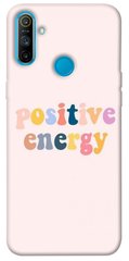 Чехол для Realme C3 PandaPrint Positive energy надписи