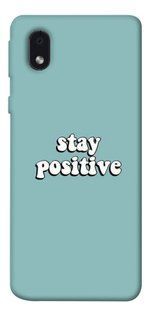 Чехол для Samsung Galaxy M01 Core / A01 Core PandaPrint Stay positive надписи