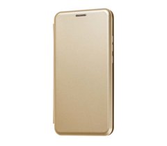 Чехол книжка для Huawei P20 Lite Silk золотистый