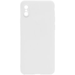 Силиконовый чехол Candy Full Camera для Apple iPhone X / XS (5.8"") Белый / White