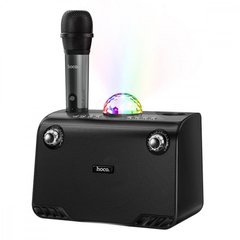 Акустика-караоке HOCO Warm Sound K Song wireless speaker BS41 |BT/TF/USB/AUX, Microphone, 20W| Черный