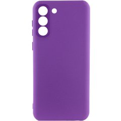 Чехол для Samsung Galaxy S21 FE Silicone Full camera закрытый низ + защита камеры (Фиолетовый / Purple)
