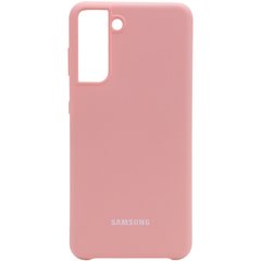 Чехол Silicone Cover (AA) для Samsung Galaxy S21 (Розовый / Pudra)