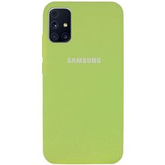 Чехол для Samsung Galaxy M31s (M317) Silicone Full Мятный / Mint c закрытым низом и микрофиброю