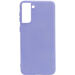Чехол Silicone Cover Full without Logo (A) для Samsung Galaxy S21 (Сиреневый / Dasheen)