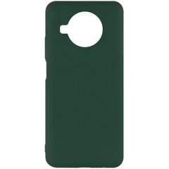 Чехол Silicone Cover Full without Logo (A) для Xiaomi Mi 10T Lite / Redmi Note 9 Pro 5G (Зеленый / Dark green)