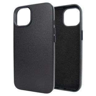 Кожаный чехол Leather Case with MagSafe для Apple iPhone 13 Pro Черный / Black