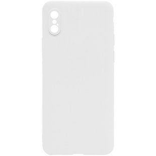 Силиконовый чехол Candy Full Camera для Apple iPhone X / XS (5.8"") Белый / White