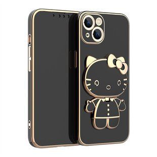 Чохол для iPhone 11 Pro Max Hello Kitty + дзеркало Black