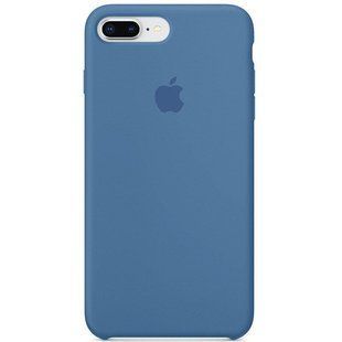 Чехол silicone case for iPhone 7 Plus/8 Plus Denim Blue / Синий