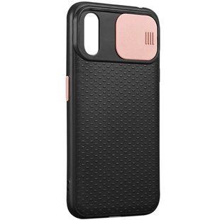 Чохол Camshield Black TPU зі шторкою захищає камеру для Apple iPhone XS Max (6.5 ") (Чорний / Rose Gold)
