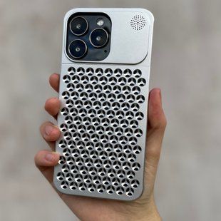 Металлический чехол для iPhone 13 Aluminium Case Militari Grade Silver