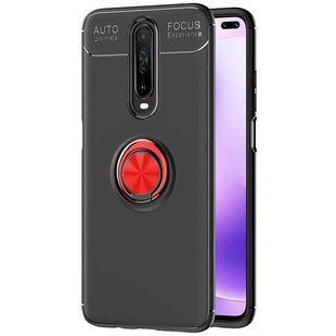 TPU чохол Deen ColorRing під магнітний тримач (opp) для Xiaomi Redmi K30 / Poco X2 (Чорний / Червоний)