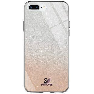 TPU + Glass чохол Swarovski для Apple iPhone 7 plus / 8 plus (5.5 ") (Золотий)