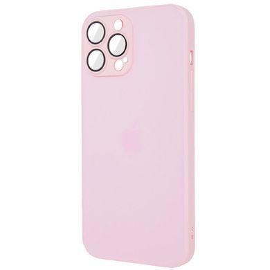 Чохол для Iphone 12 Pro Max Скляний матовий + скло на камеру TPU+Glass Sapphire matte case Рожевий / Grapefruit