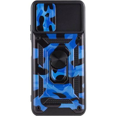 Ударопрочный чехол Camshield Serge Ring Camo для Xiaomi Redmi Note 10 / Note 10s / Poco M5s Синий / Army Blue