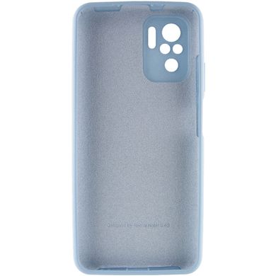 Чохол Silicone Cover Full Camera (AA) для Xiaomi Redmi Note 10 / Note 10s Блакитний / Lilac Blue