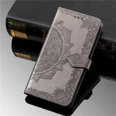 Шкіряний чохол (книжка) Art Case з візитниці для Xiaomi Redmi Note 10 / Note 10s Сірий