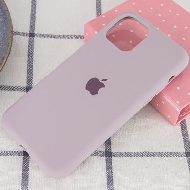 Чехол для Apple iPhone 11 Pro Max Silicone Full / закрытый низ / Серый / Lavender