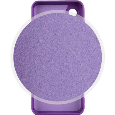 Чохол для Samsung Galaxy S21 FE Silicone Full camera закритий низ + захист камери (Фіолетовий / Purple)
