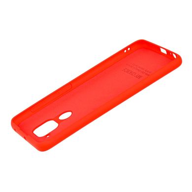 Чехол для Xiaomi Redmi Note 9 Premium Silicone Full красный c закрытым низом и микрофиброю