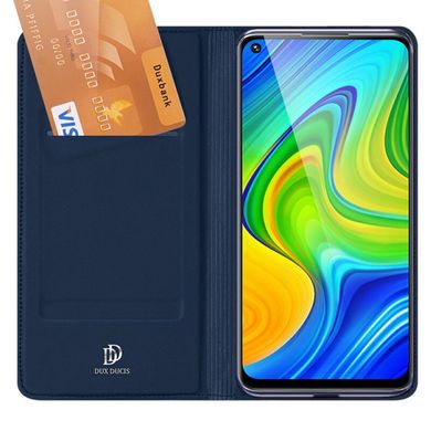 Чехол-книжка Dux Ducis с карманом для визиток для Xiaomi Poco X3 NFC (Синий)