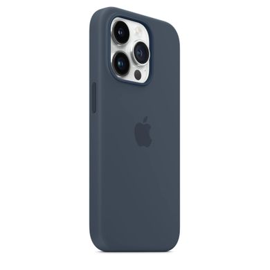Чехол Silicone case Original 1:1 (AAA) with Magsafe для Apple iPhone 14 Pro Max (6.7") Синий / StromBlue