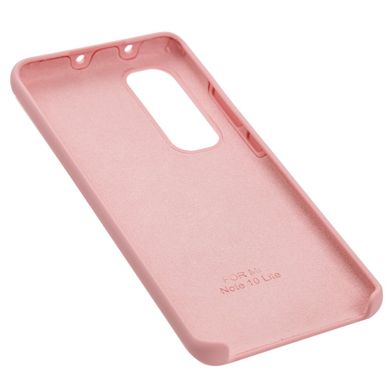 Чехол Silicone для Xiaomi Mi Note 10 Lite Premium light pink