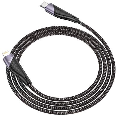 Кабель HOCO Type-C to Lightning Freeway PD charging data cable U95 |1.2m, 3A, 20W| Black