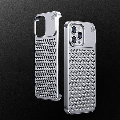 Металлический чехол для iPhone 13 Aluminium Case Militari Grade Silver