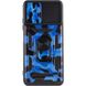 Ударопрочный чехол Camshield Serge Ring Camo для Xiaomi Redmi Note 10 / Note 10s / Poco M5s Синий / Army Blue