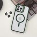 Чохол з підставкою для iPhone 12 / 12 Pro Lens Shield Magsafe + Лінзи на камеру (Зелений / Green)