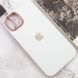 Чохол для iPhone 11 Pro Silicone Case Full (Metal Frame and Buttons) з металевою рамкою та кнопками White