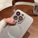 Чехол для iPhone 13 Pro Sapphire Matte with MagSafe + стекло на камеру Dark green