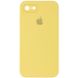 Чехол для iPhone 6/6s Silicone Full camera закрытый низ + защита камеры Желтый / Canary Yellow квадратные борты