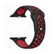 Силіконовий ремінець Sport Nike+ для Apple watch 42mm / 44mm (black/red)