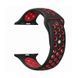 Силиконовый ремешок Sport Nike+ для Apple watch 42mm / 44mm (black/red)