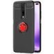 TPU чохол Deen ColorRing під магнітний тримач (opp) для Xiaomi Redmi K30 / Poco X2 (Чорний / Червоний)