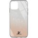 TPU+Glass чехол Swarovski для Apple iPhone 12 Pro / 12 (6.1") (Золотой)