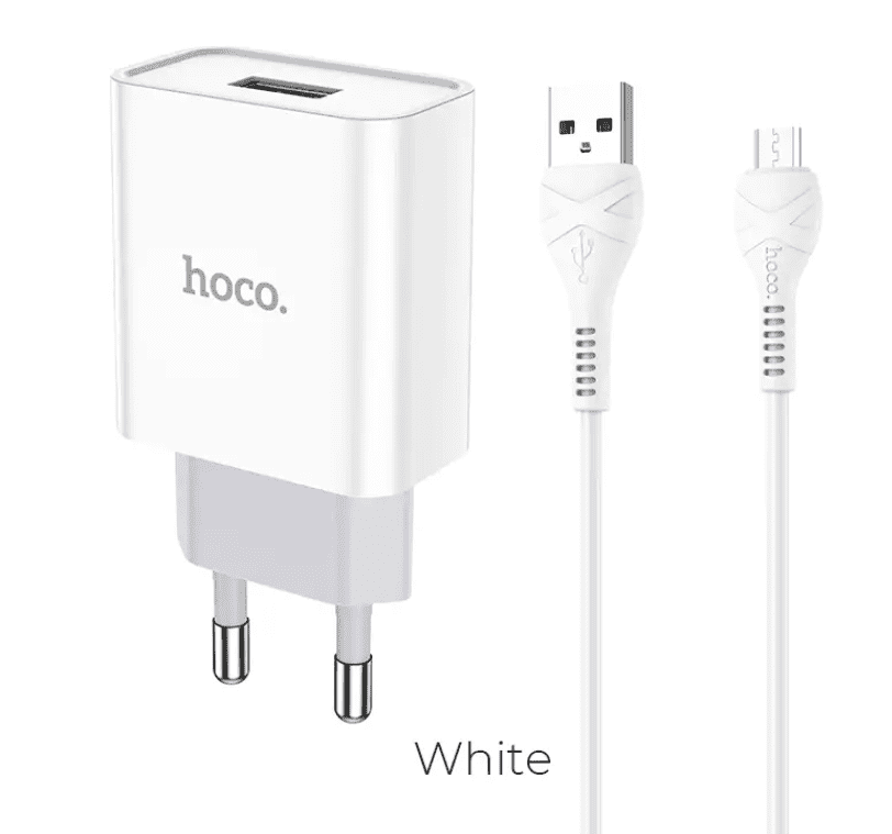 Адаптер сетевой HOCO Micro USB cable Asombroso C81A |1USB, 2.1A| 