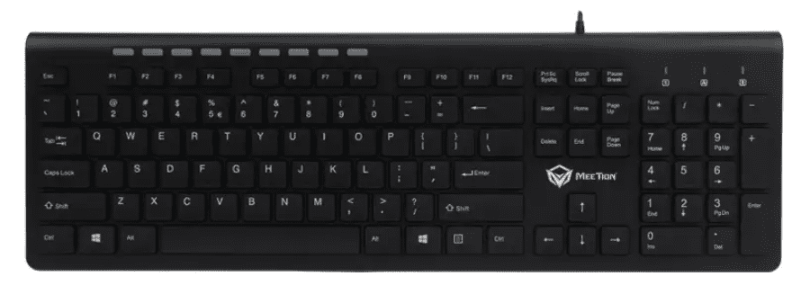 Клавіатура Meetion Wired Standard Multimedia Ultrathin Keyboard K842M |RU/EN розкладки|