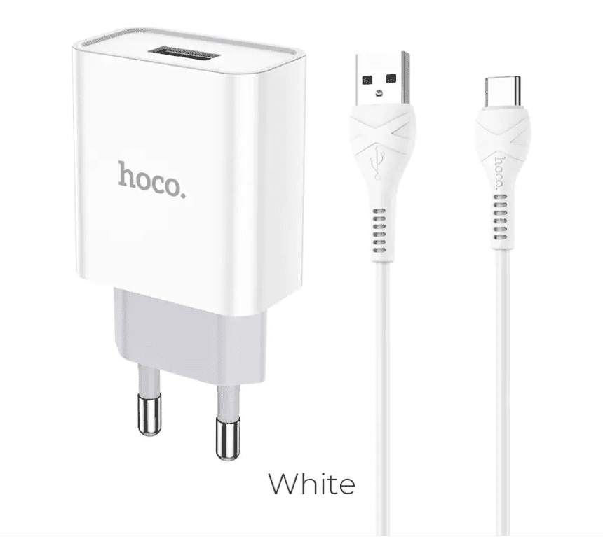 Адаптер мережевий HOCO Type-C cable Asombroso C81A | 1USB, 2.1A |