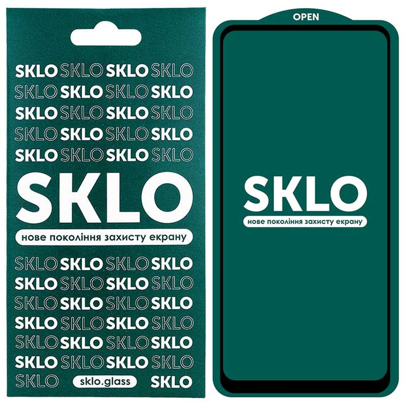 Захисне скло SKLO 5D (full glue) для Huawei P Smart (2021)